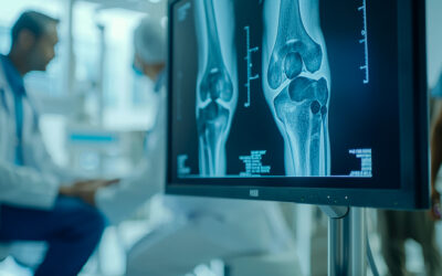 Radiographie du genou sur écran, nouveau traitement de l'arthrose du genou – IRMI